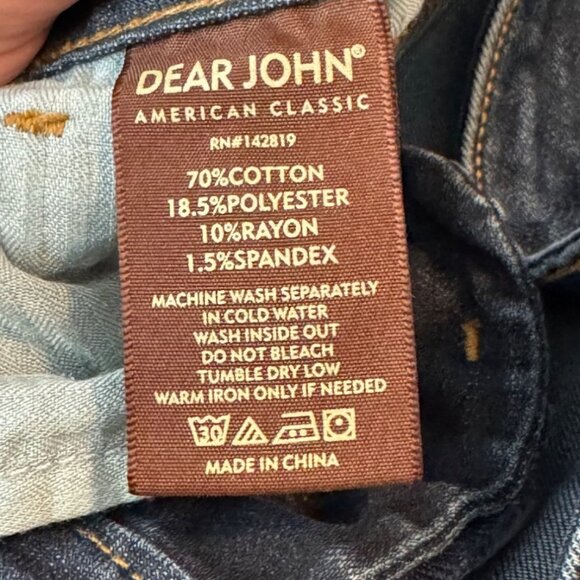 Dear John Gisele High Waised Skinny Fit Jeans Size 27 % Pocket Design - Picture 8 of 10